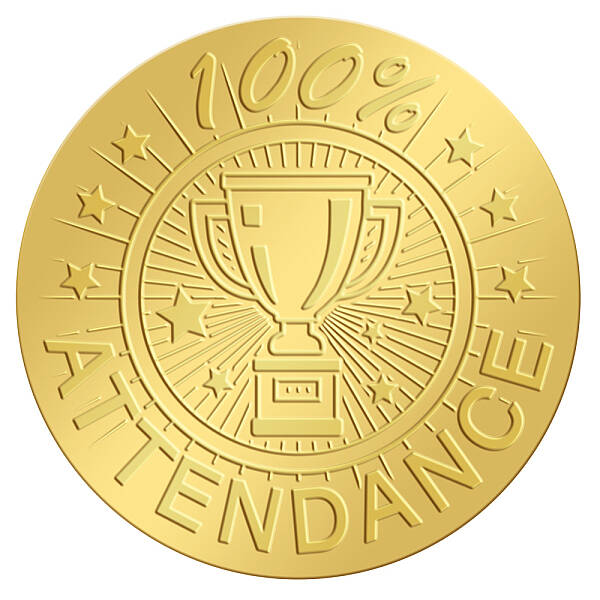 Self Adhesive Gold Foil Embossed Stickers