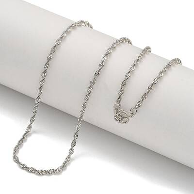 Brass Singapore Chain Necklaces for Women