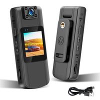 Body Cameras with Audio and Video Recording: WiFi Body Cam with 180° Rotatable Lens,  1920*1080P Button Bodycam, 5Hrs Record...