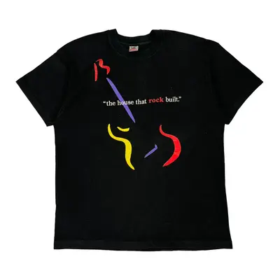 Single Stitch Rock And Roll Hall Of Fame Fruit Of The Loom Graphic T-Shirt - XL Black Cotton
