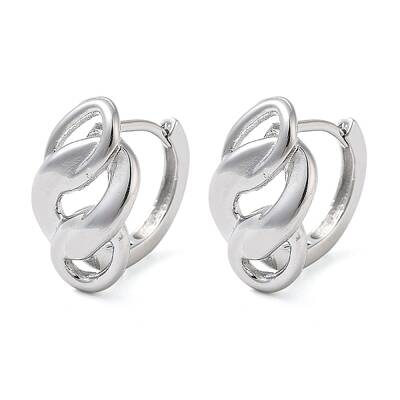 Brass Nuggets Hoop Earrings for Women