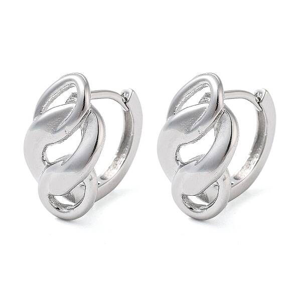 Brass Nuggets Hoop Earrings for Women
