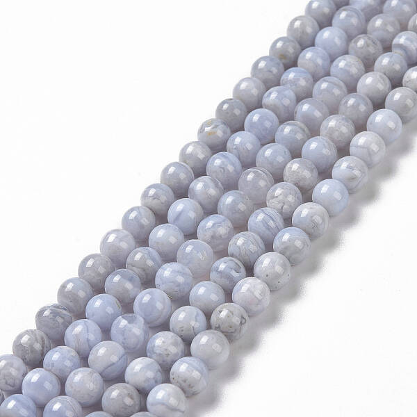 Natural Blue Lace Agate Beads Strands