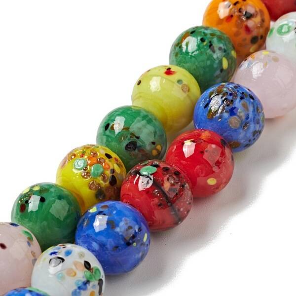 Handmade Lampwork Beads Strand