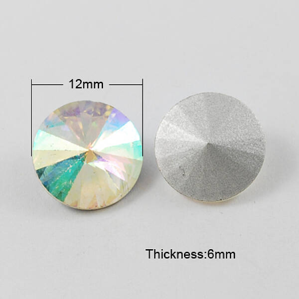 Glass Pointed Back Rhinestone