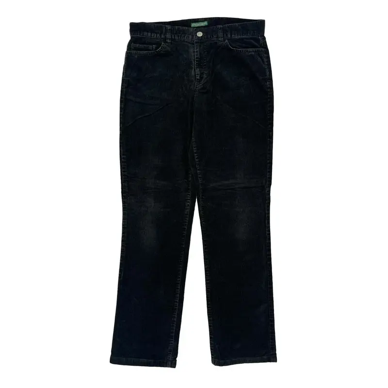 Lauren Ralph Lauren Cord Trousers - 30? Waist Black Cotton Blend