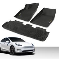 G-PLUS Fit For Tesla Model 3 &  Model Y 2017-2025 All-Weather Rubber Liners Floor Mats,New Waterproof Heavy Duty Car Mats,3 P...