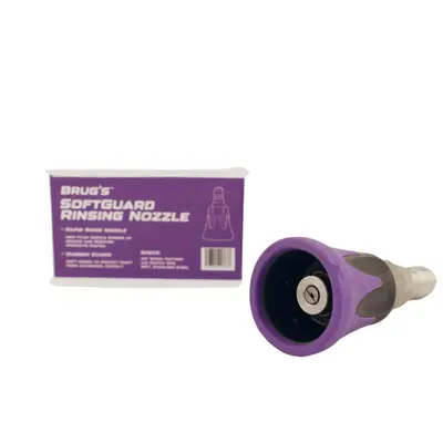 Brug's SoftGuard Rinsing Nozzle | Rubber Guarded Edges, High Flow Nozzle | 4.0 Orifice;  40° Spray Pattern (Nozzle Only)