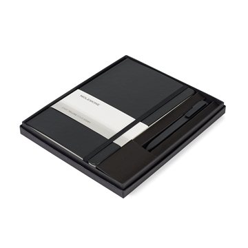 6 Promotional Moleskine Large Notebook and GO Pen Gift Set - Hard ...