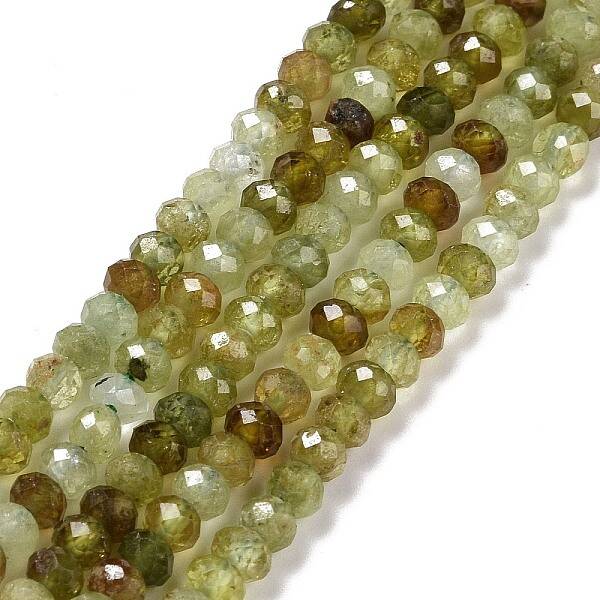 Natural Green Garnet Beads Strands