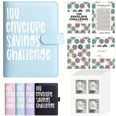 [Upgraded version] 100 Envelope Saving Challenge Binder, Budget Binder, Money Saving Challenge Book, Saving Challenge Noteboo...