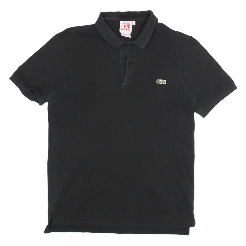 LACOSTE Mens Polo Shirt Black S