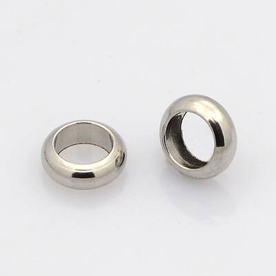 Tarnish Resistant Ring 304 Stainless Steel Spacer Beads