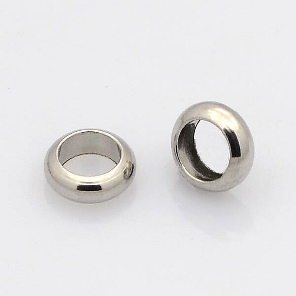 Tarnish Resistant Ring 304 Stainless Steel Spacer Beads