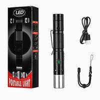 Rechargeable Flashlights Double Switch Torch Lights Magnetic Super Bright LED Zoomable Work Light For Home Daily, Outdoor Cam...