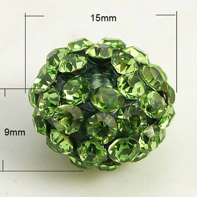 Resin Rhinestone Beads