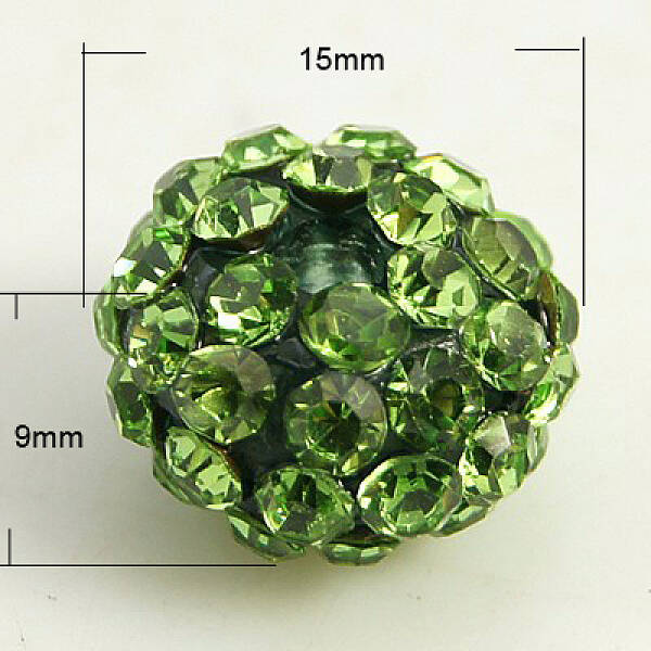 Resin Rhinestone Beads