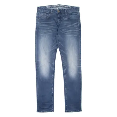 PME LEGEND Nightflight Mens Jeans Blue Slim Straight Stone Wash W33 L34