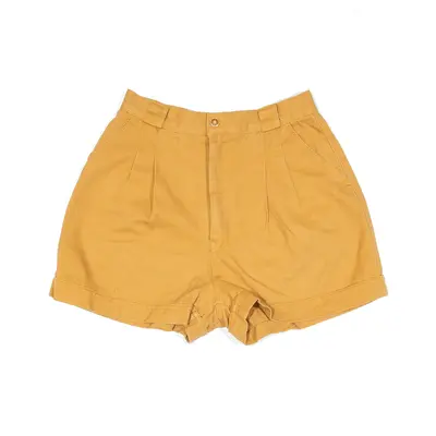 JEJE CLUB Pleated Shorts Orange 90s Regular Denim Womens XXS W24