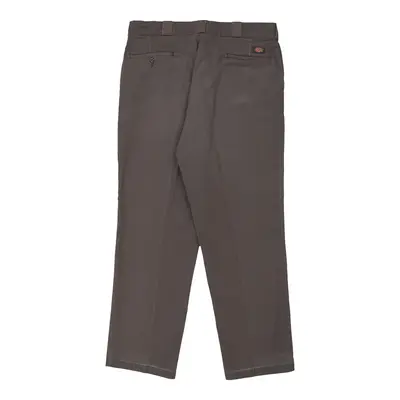 874 Dickies Trousers - 40W 32L Grey Cotton Blend