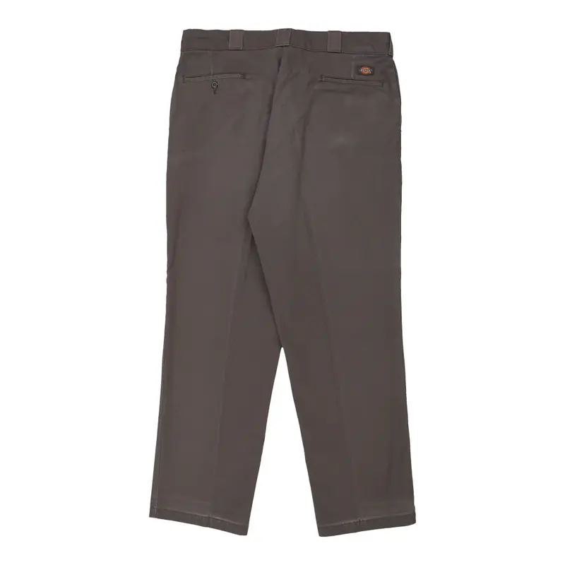 874 Dickies Trousers - 40W 32L Grey Cotton Blend