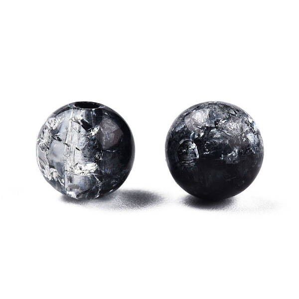 Transparent Crackle Acrylic Beads