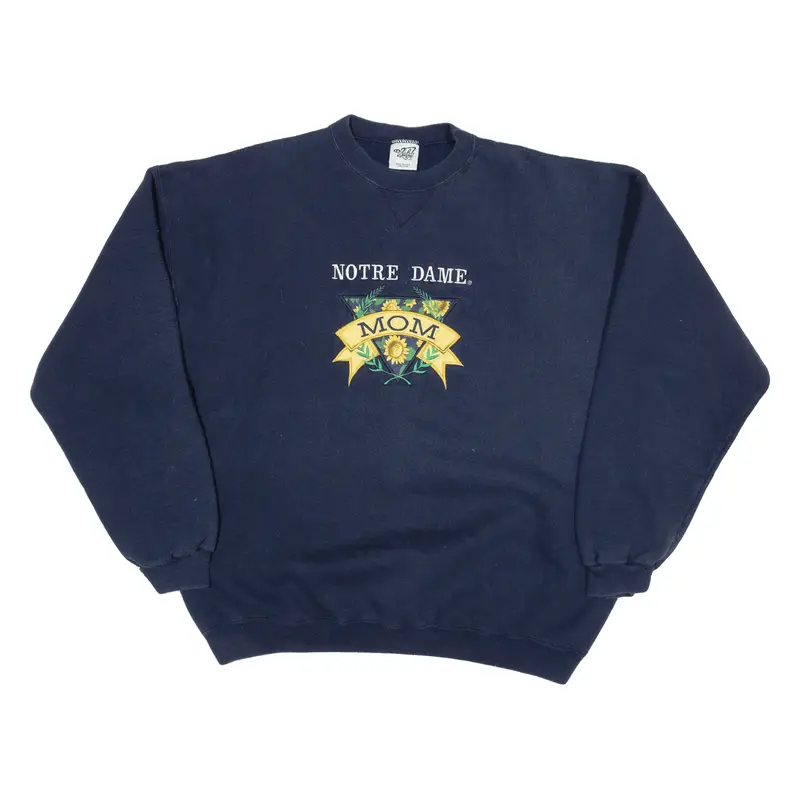 RED FORD Notre Dame Sweatshirt Blue Womens XL