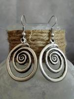Women's Boho Style Spiral Design Dangle Helix Earring, 1 Pair Fashion Retro Dangle Earrings for Party, Daily Decor, Trendy Al...