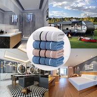 CNC Rustic Style Super Absorbent Polyester Towel, 100% Polyester, Machine Washable, Lightweight, Ideal for Family & Holiday G...