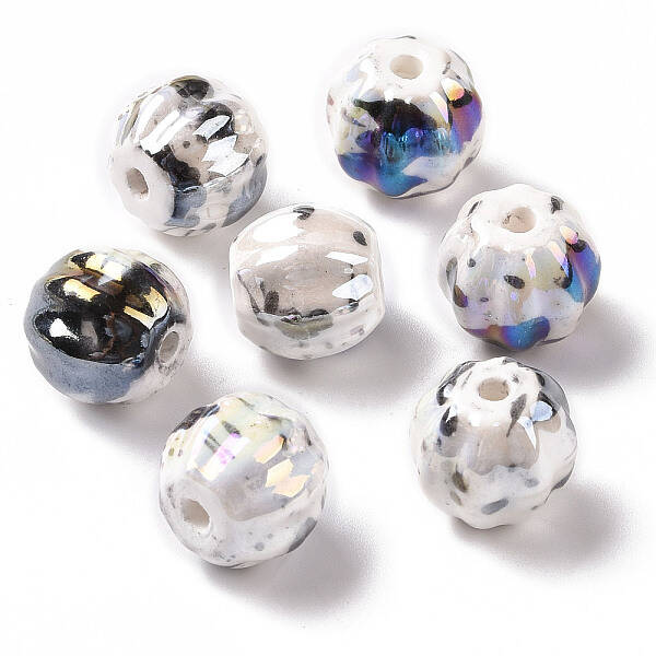 Handmade Pearlized Porcelain Beads