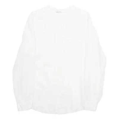 Womens Blouse White Long Sleeve M