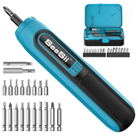 Seesii Electric Screwdriver, 37 Metal Bits, Max 6 N.m, 4 Torque Settings, 2000mAh Battery, LED Light Power Screwdriver Kit fo...