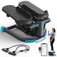 MERACH Dual-Action Mini Stepper for Exercise, Hydraulic Stepper with Large Range, Up-Down and Twisting Motion for Full-Body W...