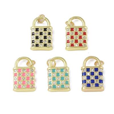 Brass Micro Pave Cubic Zirconia Pendants