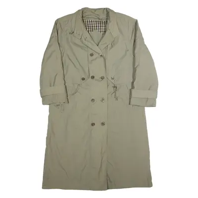C&A Womens Trench Coat Green 90s L