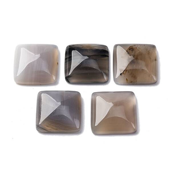 Natural Gray Agate Cabochons