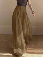 Women's High Waist Wide Leg Pants, Casual Chic Loose Trousers for Daily Wear, Ladies Bottoms for All Seasons