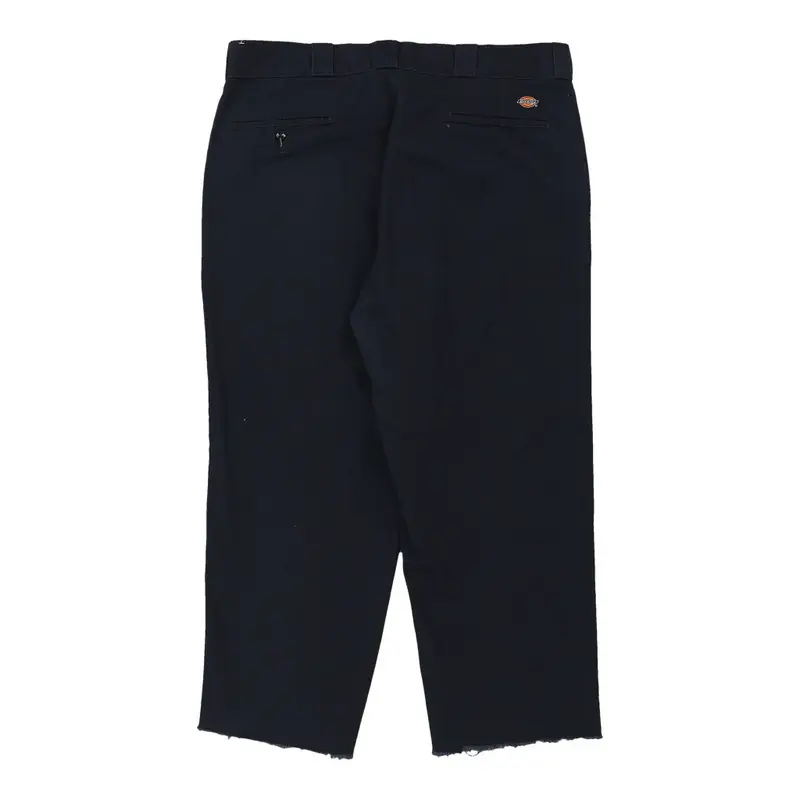 874 Dickies Trousers - 38W 25L Navy Polyester Blend