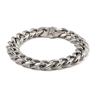 Non-Tarnish 304 Stainless Steel Cuban Link Chain Bracelet