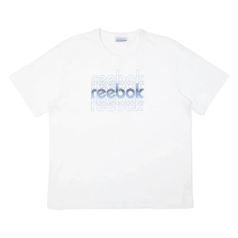 REEBOK Mens T-Shirt White XL