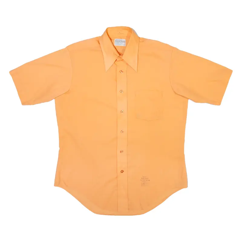 BELGRAVE SQUARE Mens Plain Shirt Orange L