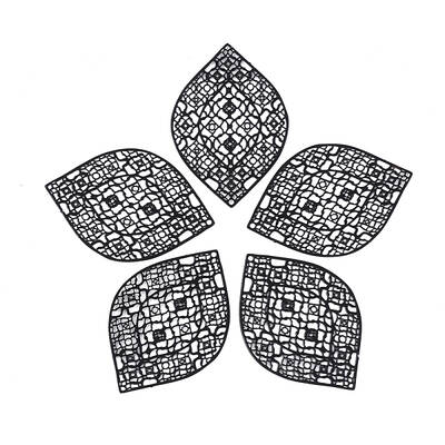 430 Stainless Steel Filigree Pendants