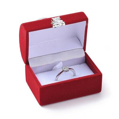 Lady Bag with Bear Shape Velvet Jewelry Boxes