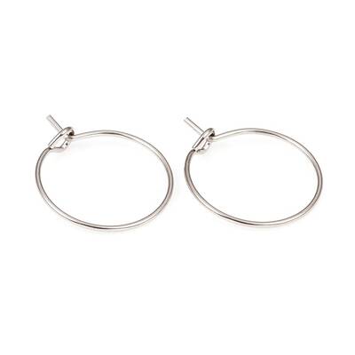 316L Surgical Stainless Steel Hoop Earring Findings