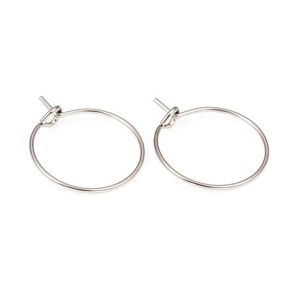 316L Surgical Stainless Steel Hoop Earring Findings