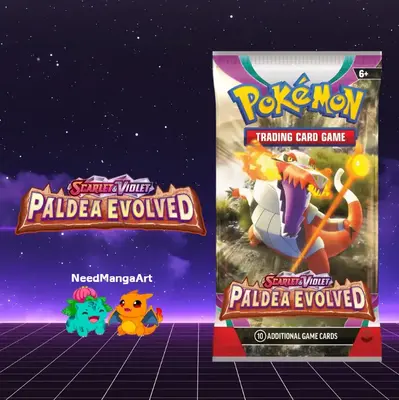 1X Paldea Evolved Booster Pack POCKET MONSTER TCG