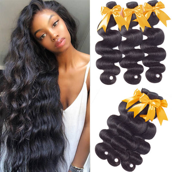Body Wave 3 Bundles Human Hair Extensions / BGMGirl