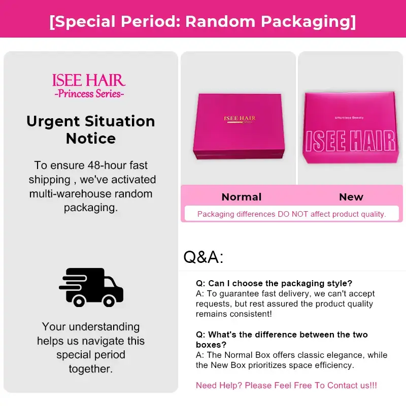 【Special Period: Random Packing】ISEE Free Gift Box with Wig Purchase - Automatically Included with Any Wig Purchase #fath...