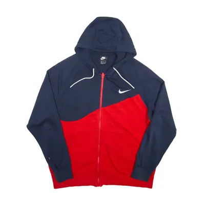 NIKE Hoodie Blue Full Zip Mens XL