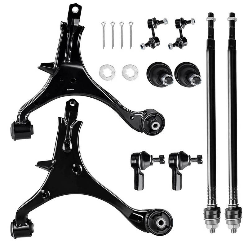 YITAMOTOR® Front Lower 10 PCS Control Arm Honda CR-V 2002-2006 -w/Ball Joint, Tie Rod End, Sway Bar End Link
